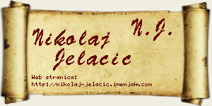Nikolaj Jelačić vizit kartica